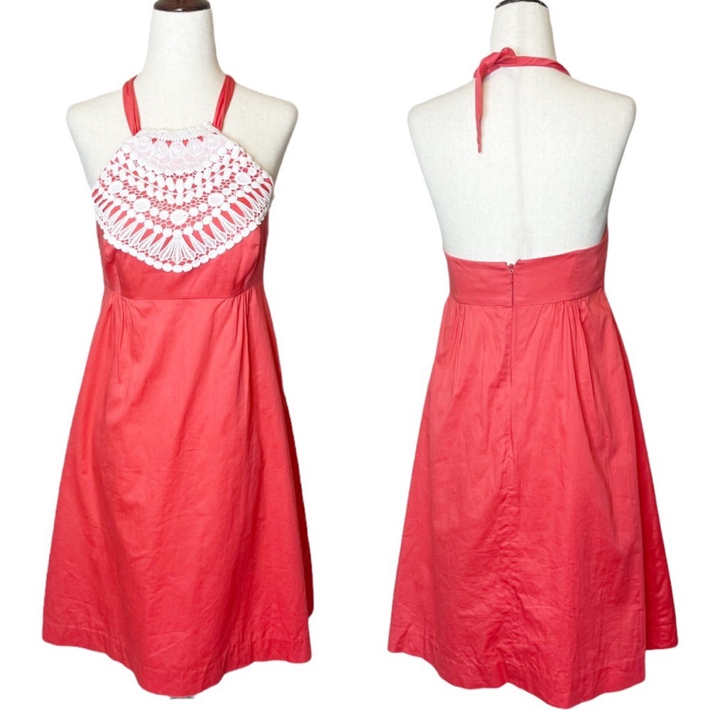 Lilly Pulitzer Brighton Crochet Halter Neck Dress Size 2